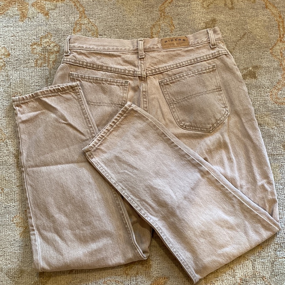 lee’s riders sand colored khaki straight leg jeans